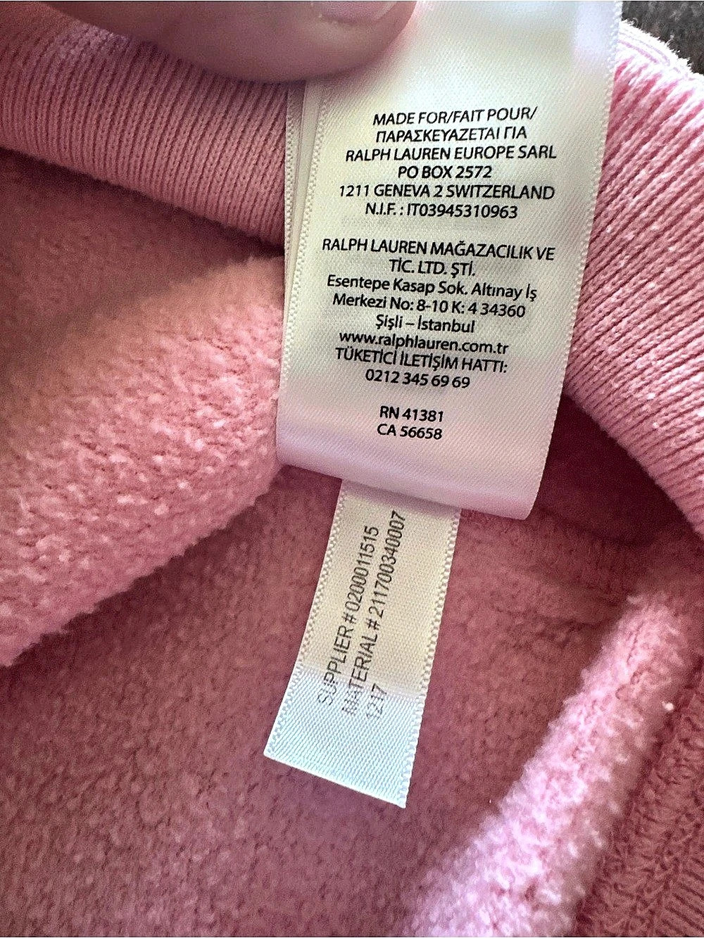 Polo Ralph Lauren Pink Crewneck Sweatshirt Blue Pony Logo Size M - Picture 8 of 9